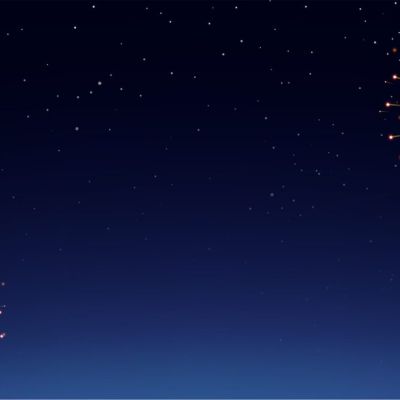 Pyrotechnics And Fireworks Realistic Banner