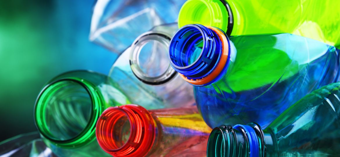 Empty,Colored,Carbonated,Drink,Bottles.,Plastic,Waste
